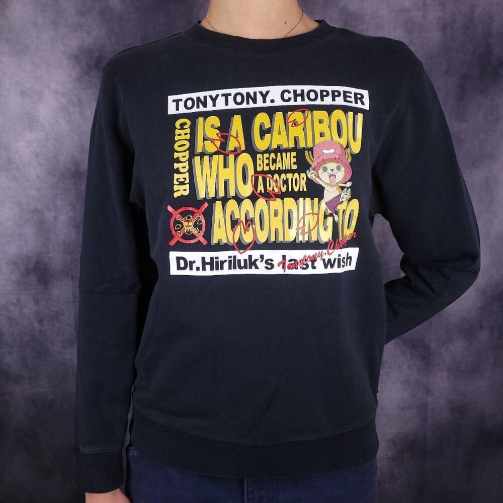 Vintage 00s Y2K RARE One Piece Chopper Baleno anime manga crewneck sweatshirt